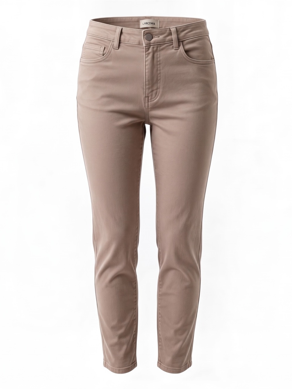 L'Agence High Rise Skinny Jeans Cropped Velvet Tan Beige Biscuit Size 31